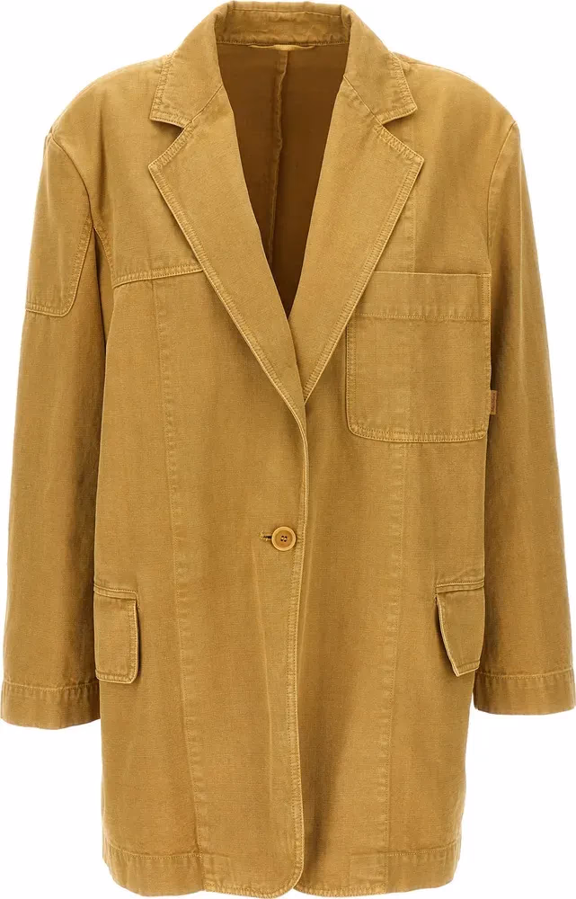 Max Mara Beige Cotton Blazer