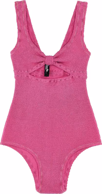 Fuchsia Polyamide One-Piece Swimsuit
