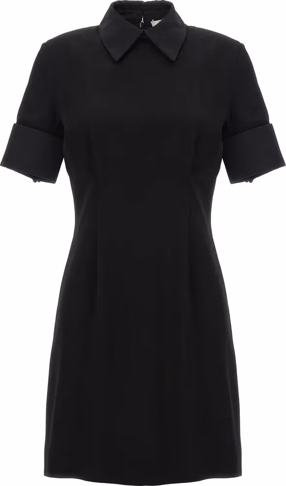 Sportmax Black Viscose Short Dress