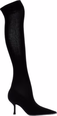Black Leather Over The Knee