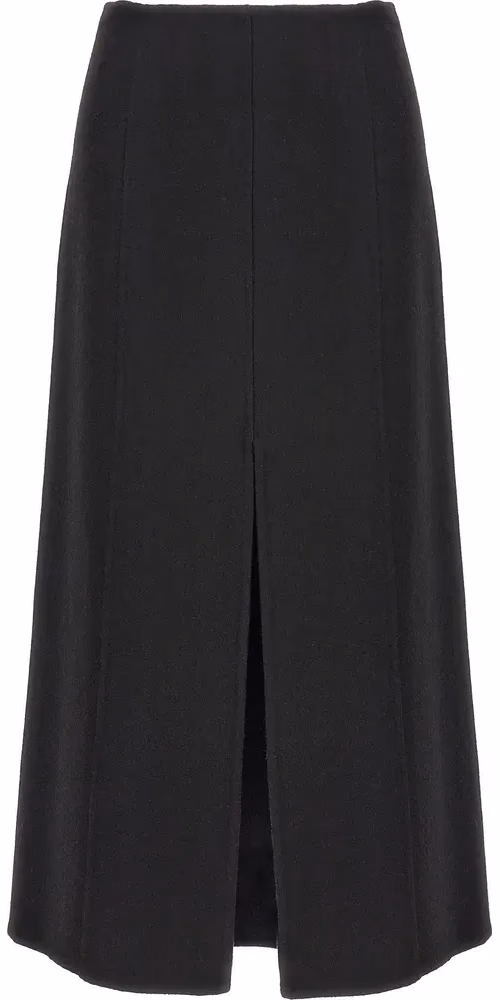 Ermanno Scervino Black Virgin Wool Mini Skirt