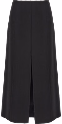 Black Virgin Wool Mini Skirt