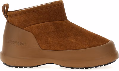 Brown Cowhide Flat Boots