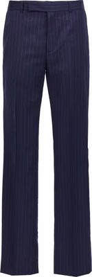 Blue Wool Dress Pants