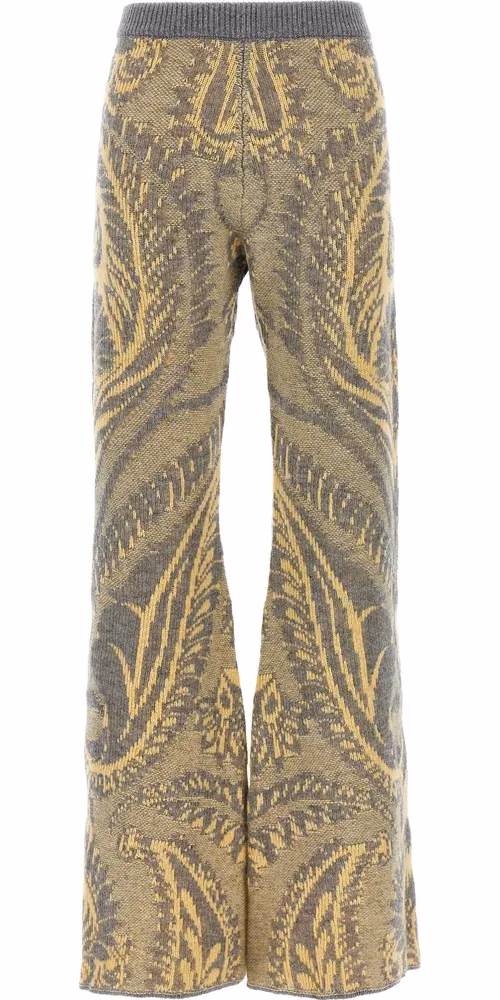 Etro Multicolor Wool Flared Pants