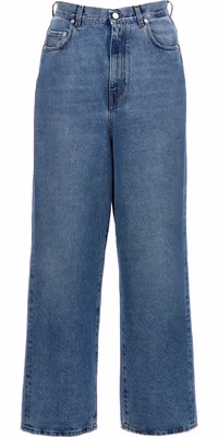 Blue Cotton Jeans Denim