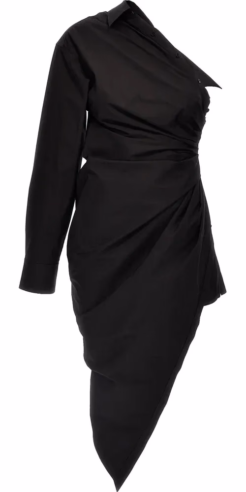 Alexander Wang Black Cotton Short Dress