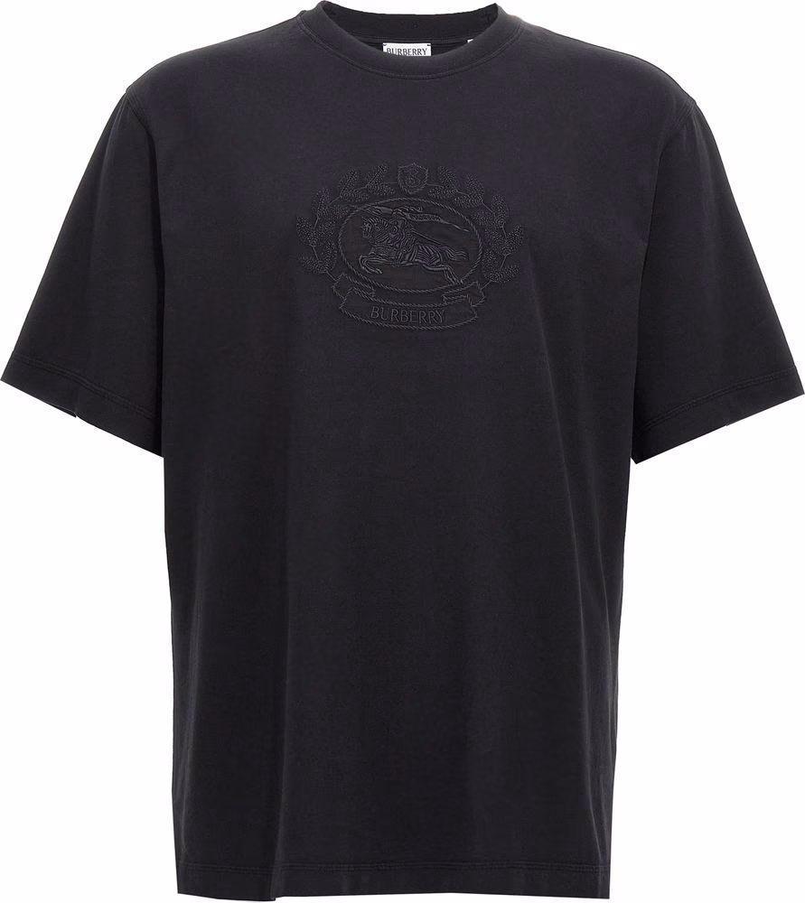 Burberry Black Cotton T-Shirt