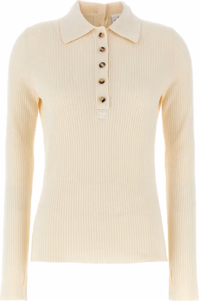 Courrèges White Cotton Cardigan