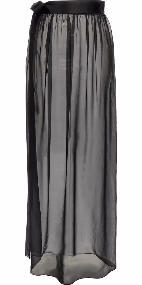 Dolce & Gabbana Black Silk Mini Skirt