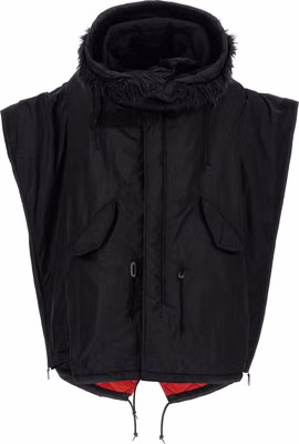 Black Nylon Full-Length Jacket