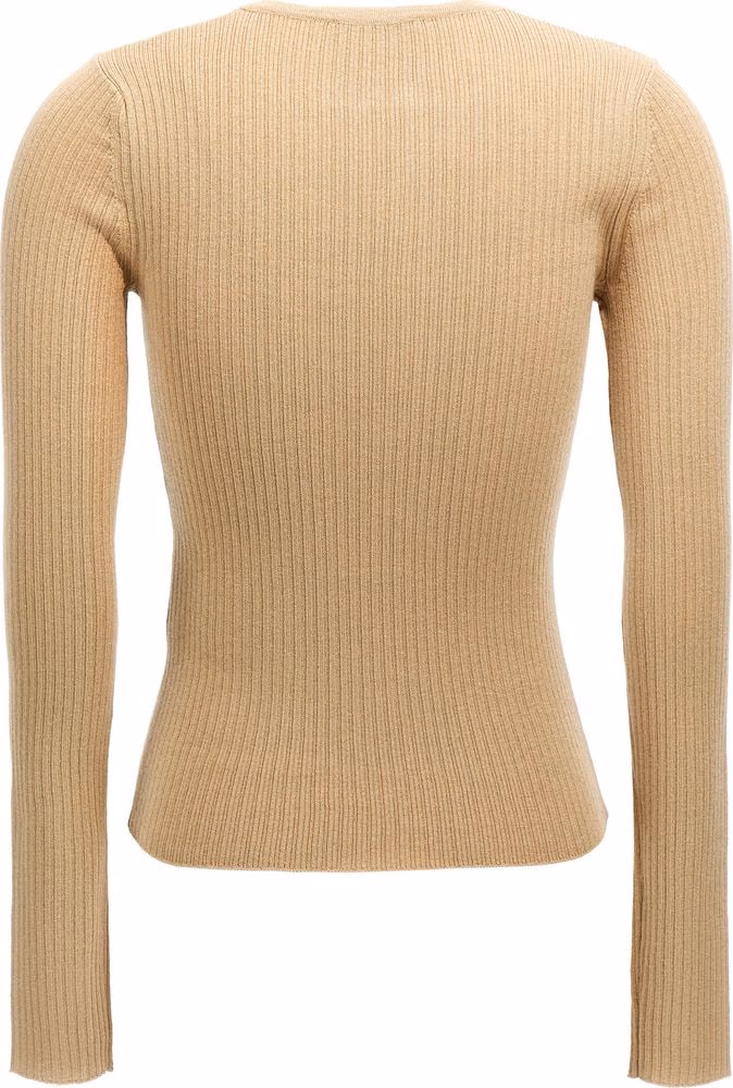 Max Mara Beige Silk Cardigan