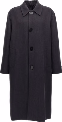 Blue Virgin Wool Coat