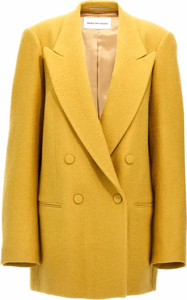 Dries Van Noten Bicolor Wool Blazer