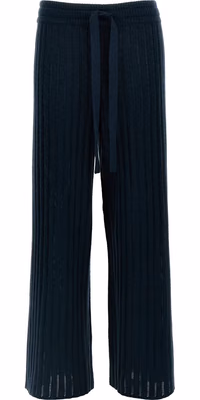 Bicolor Wool Casual Pants