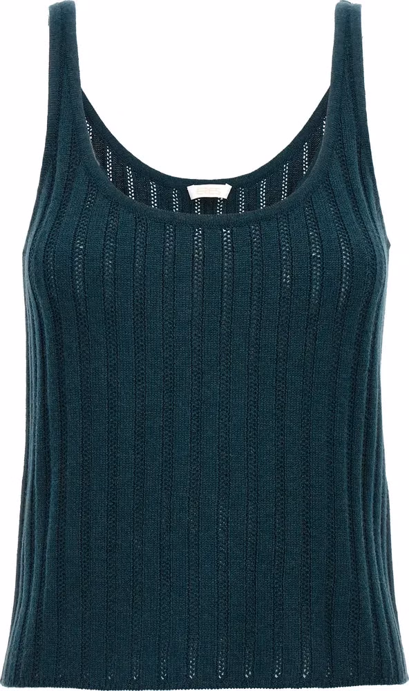 Eres Bicolor Wool Sleeveles T-Shirt