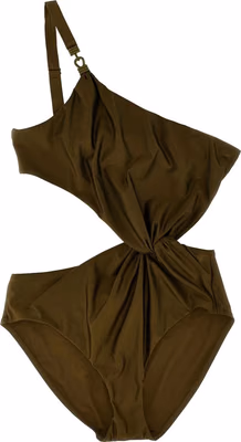 Bicolor Polyamide One-Piece Swimsuit