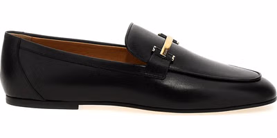 Black Calfskin Slip-On Loafers