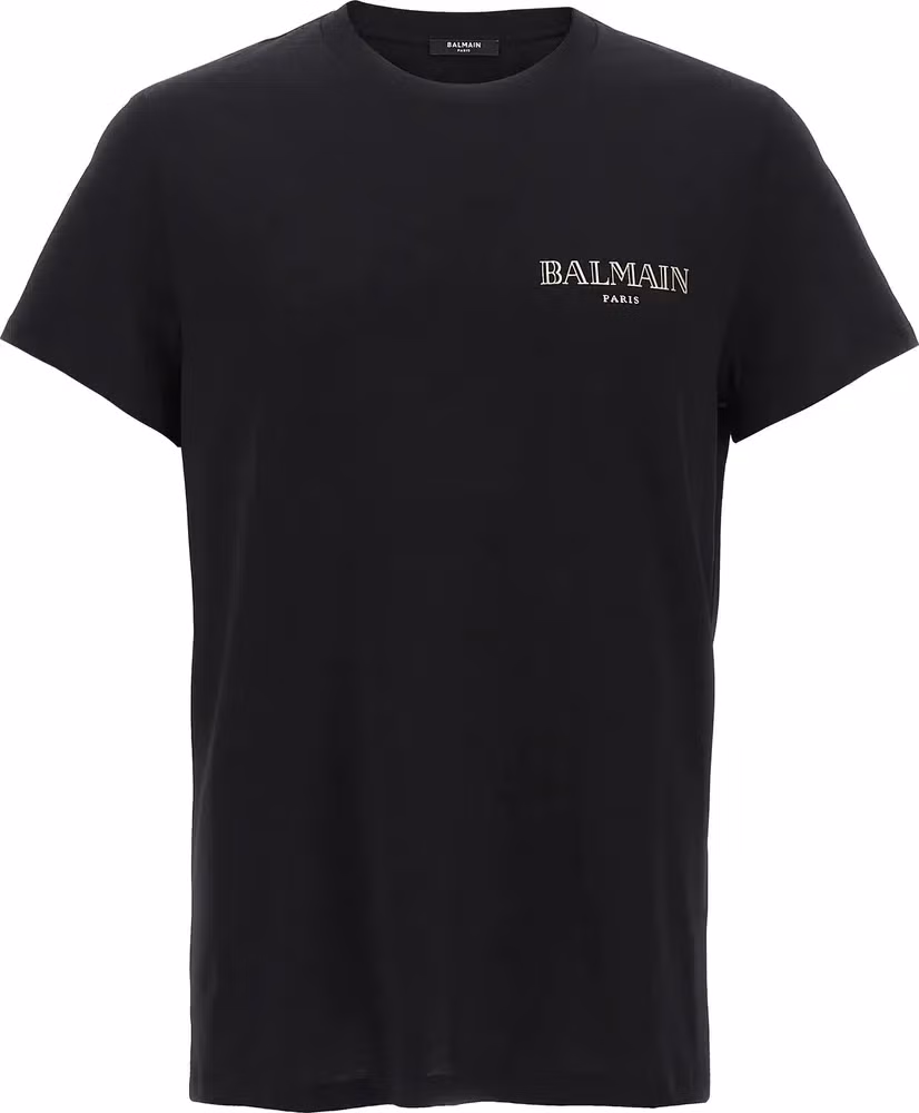 Balmain Black Organic Cotton T-Shirt