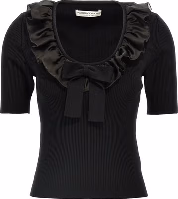 Black Wool T-Shirt