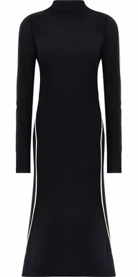 Bicolor Viscose Midi Dress