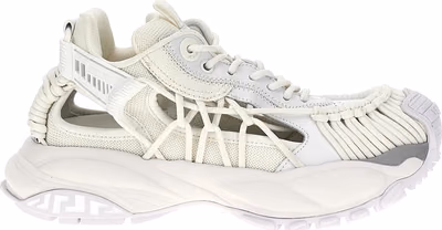 White Calfskin Athletic Sneakers