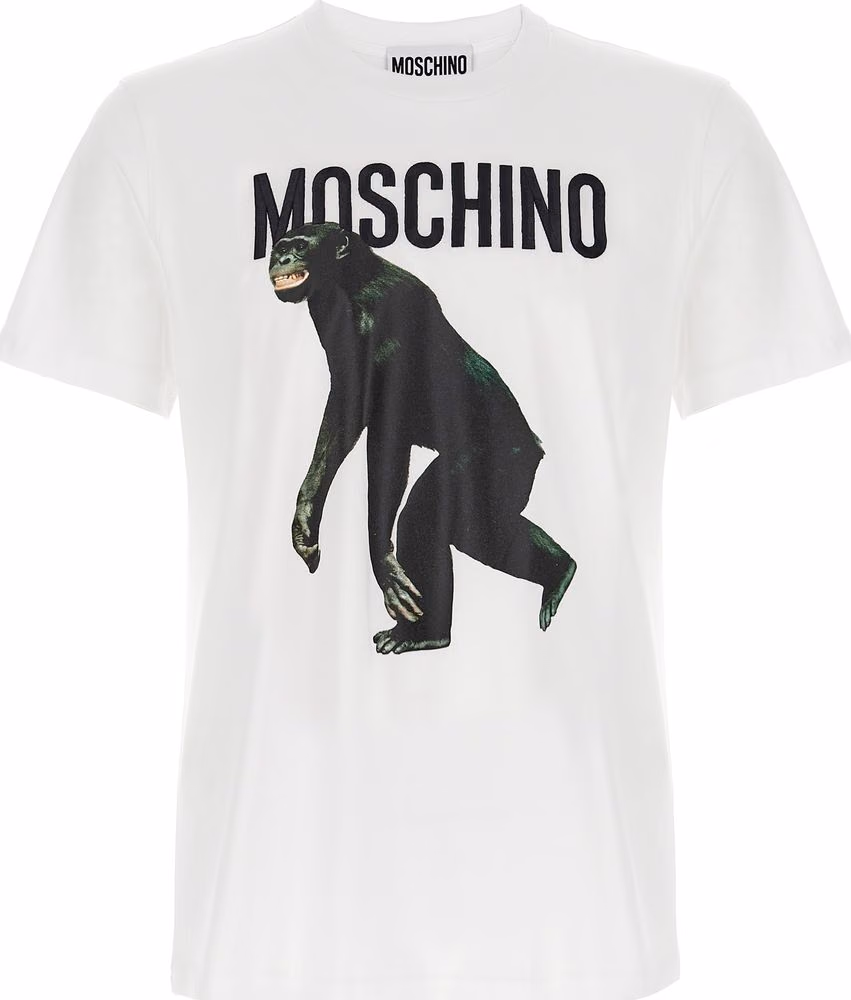 Moschino White Cotton T-Shirt