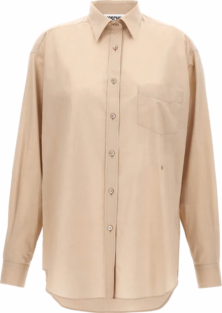 Moschino Beige Cotton Blouse