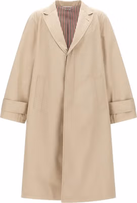 Beige Polyester Coat