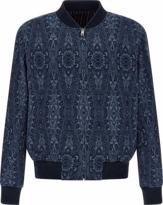 Blue Cotton Bomber