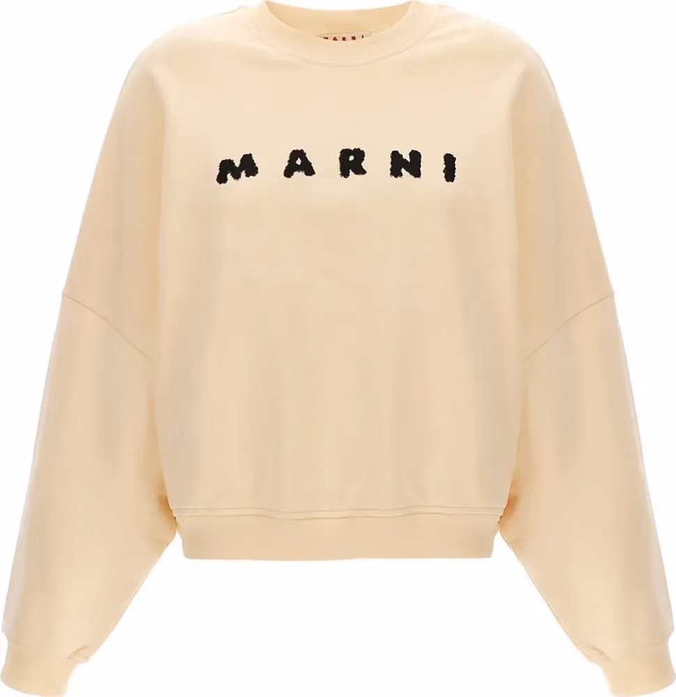 Marni White Cotton Sweatshirt