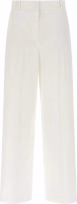 White Linen Casual Pants