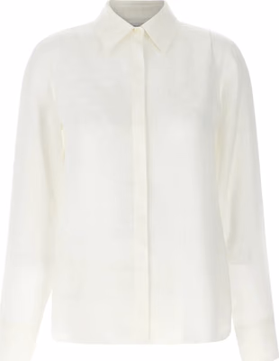 White Silk Blouse