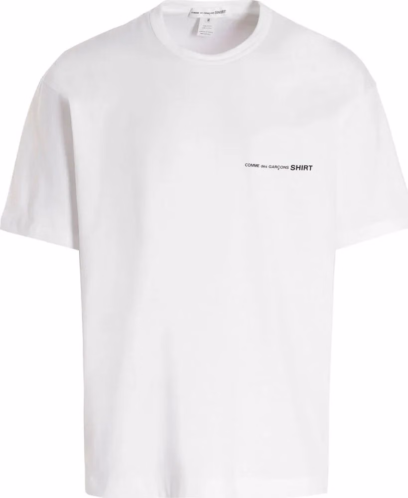 Comme Des Garçons White Cotton T-Shirt