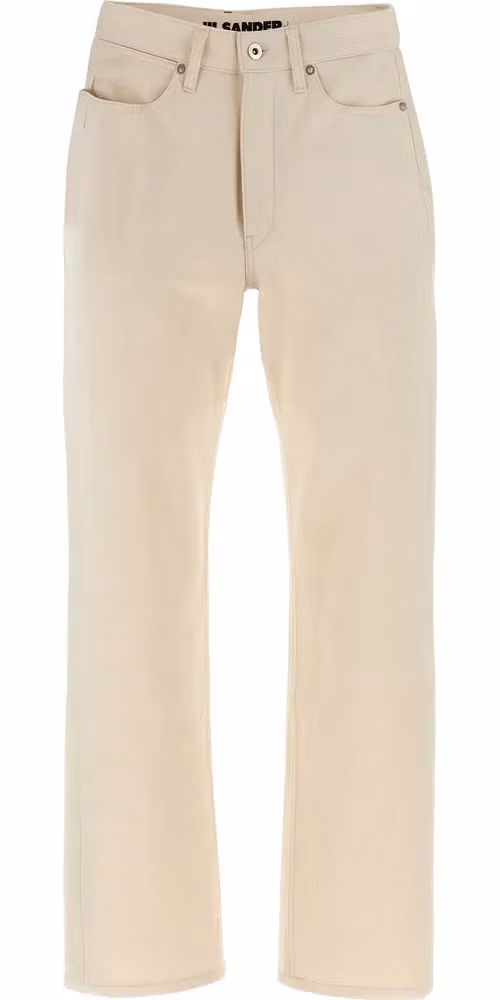Jil Sander Beige Cotton Jeans Denim