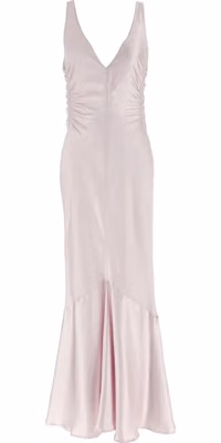 Multicolor Polyester Long Dress