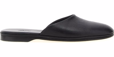 Black Calfskin Mules
