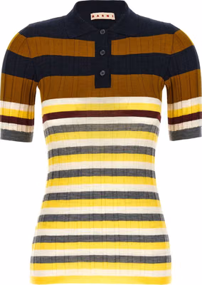 Multicolor Virgin Wool Polo Shirt