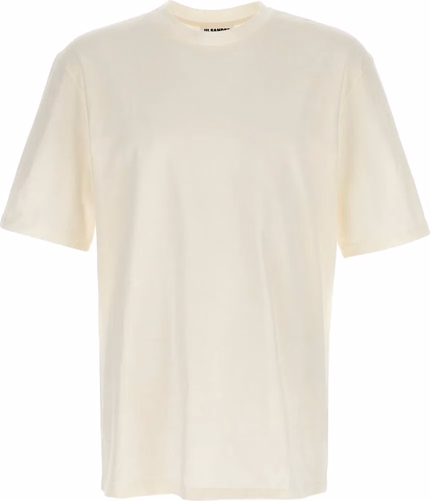 Jil Sander White Cotton Long Sleeve T-Shirt