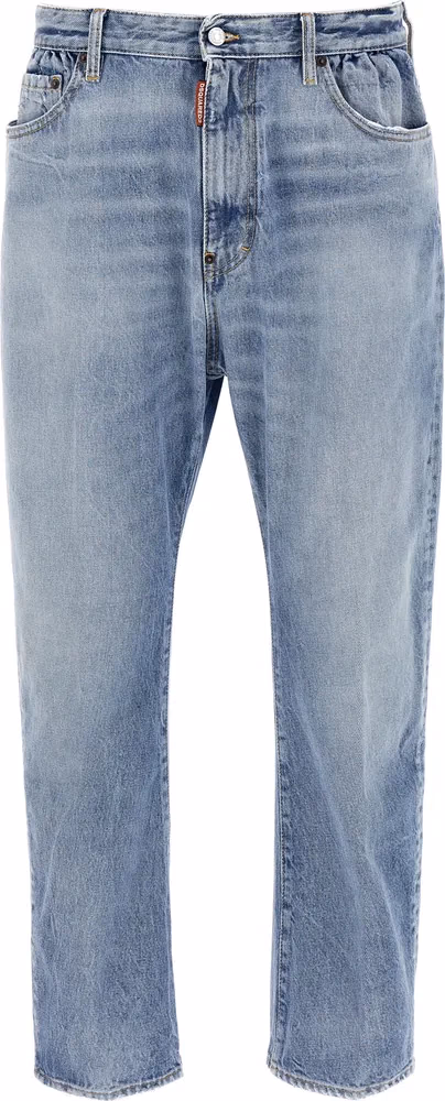 Dsquared² Blue Cotton Relaxed Fit Jeans
