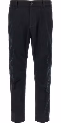 Black Cotton Chino Pants