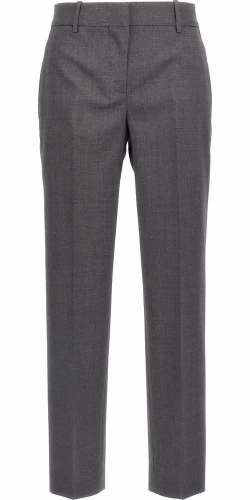 Ermanno Scervino Gray Virgin Wool Dress Pants