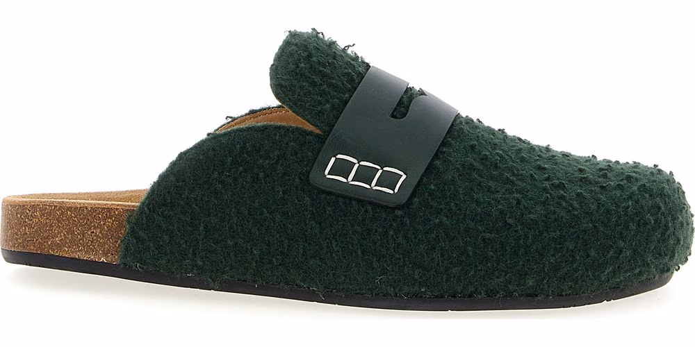 J.W.Anderson Bicolor Virgin Wool Slip-On Loafers