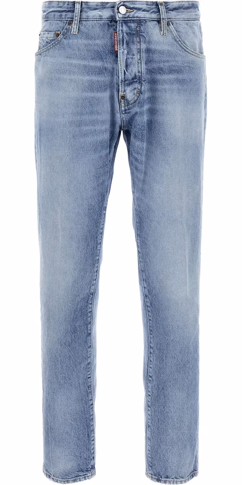 Dsquared² Blue Cotton Skinny Jeans