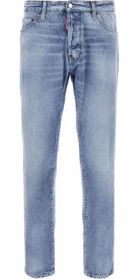 Blue Cotton Skinny Jeans