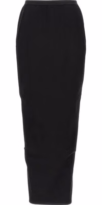 Black Wool Mini Skirt