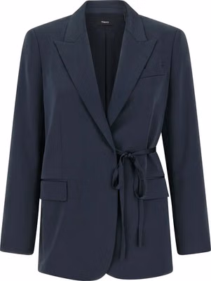 Blue Polyester Blazer