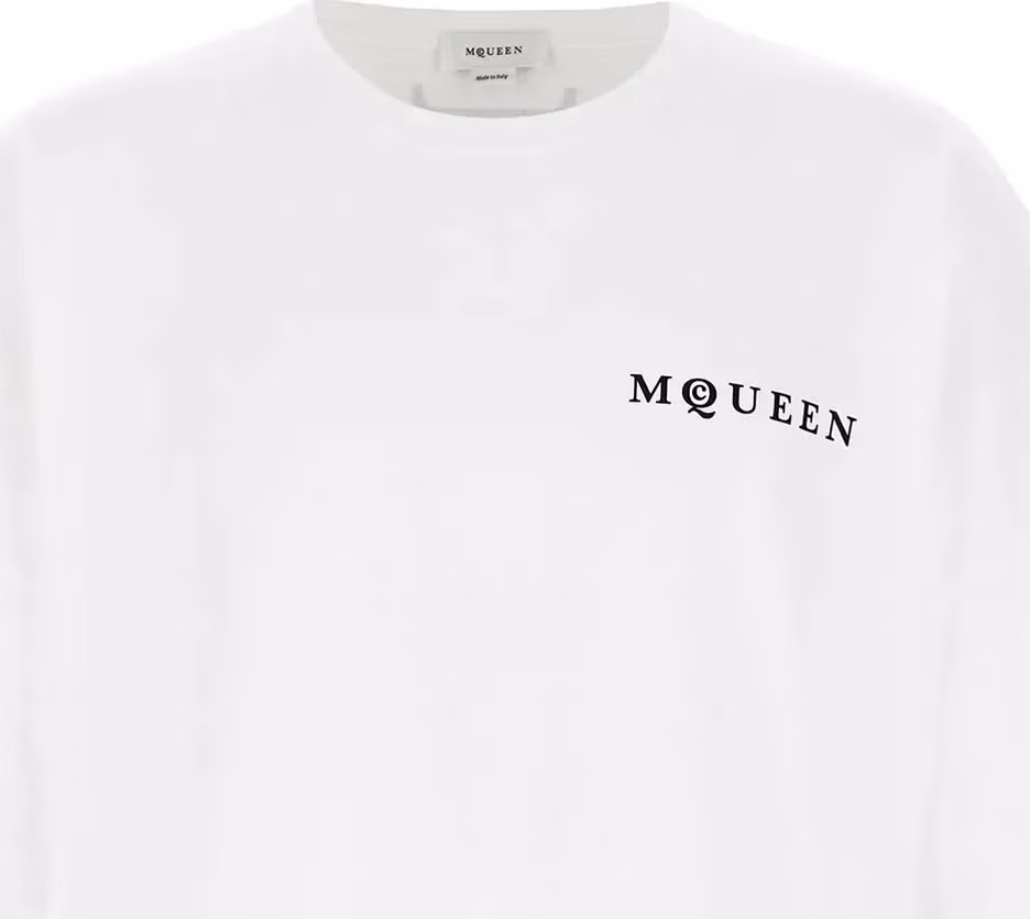 Alexander McQueen Bicolor Cotton T-Shirt