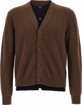 Brown Wool Cardigan