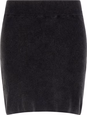 Black Cotton Long Skirt